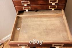 Antique Shaw Walker File Cabinet