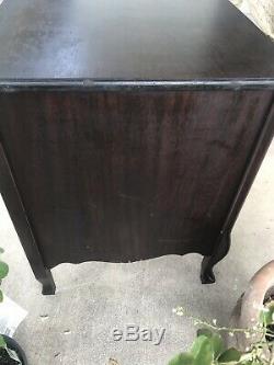 Antique Sheet Music -Filing Cabinet -28Nightstand Mahagony QAnne Claw Foot