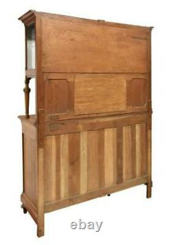 Antique Sideboard, French Oak Display Cabinet, Early 1900s, Beautiful