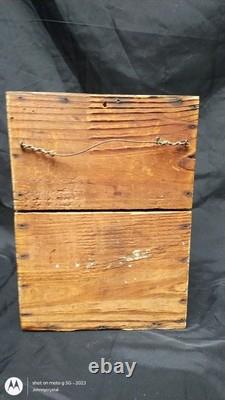 Antique Small Pine 12 drawer Medicinal Spice Primitive Cabinet 12.5 jewelry