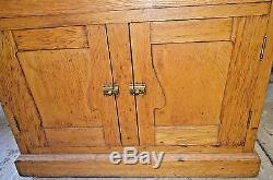 Antique Solid Golden Oak Flat File 7 Drawer Cabinet Architect Map Chest