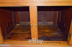 Antique Solid Golden Oak Flat File 7 Drawer Cabinet Architect Map Chest