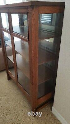 Antique Solid Oak China Cabinet