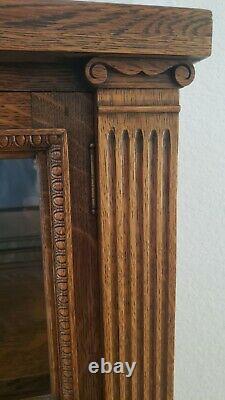 Antique Solid Oak China Cabinet