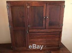 Antique Solid Oak Hoosier Cabinet Top