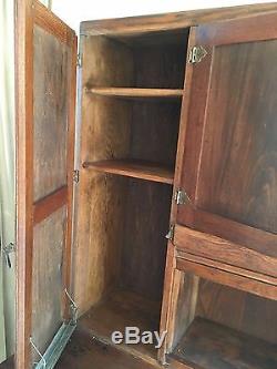 Antique Solid Oak Hoosier Cabinet Top