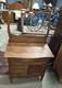 Antique Solid Oak Wash Stand With Towel Rack