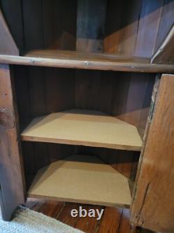 Antique Solid Wood Corner Cupboard