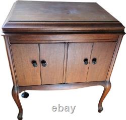 Antique Solid Wood Victrola Record Player Cabinet CABINET ONLY VGC USEFUL