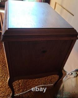 Antique Solid Wood Victrola Record Player Cabinet CABINET ONLY VGC USEFUL