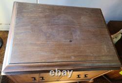 Antique Solid Wood Victrola Record Player Cabinet CABINET ONLY VGC USEFUL