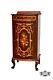 Antique Spectacular Edwardian Style Inlaid Mahogany Music Stand