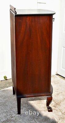 Antique Spectacular Edwardian Style Inlaid Mahogany Music Stand