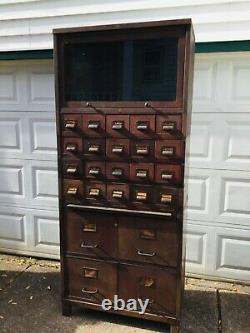 Antique Stackable File Cabinet Art Metal Jamestown NY For EB Holmes Buffalo NY