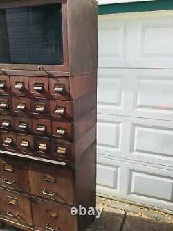 Antique Stackable File Cabinet Art Metal Jamestown NY For EB Holmes Buffalo NY