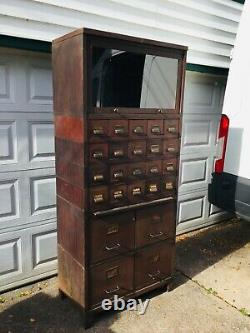 Antique Stackable File Cabinet Art Metal Jamestown NY For EB Holmes Buffalo NY