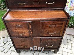 Antique Stacking Barrister File Cabinet Globe Wernicke/Macey Bookcase
