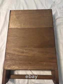 Antique Stained Glass Medicine Cabinet R/X