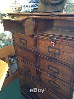 Antique Stolzenberg Notary Filing Cabinet Great Condition