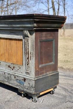 Antique Store Counter Kitchen Island Wood Bar General Store Countertop Vintage