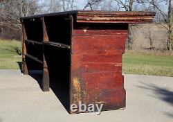 Antique Store Counter Kitchen Island Wood Bar General Store Mercantile Display