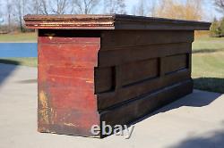 Antique Store Counter Kitchen Island Wood Bar General Store Mercantile Display