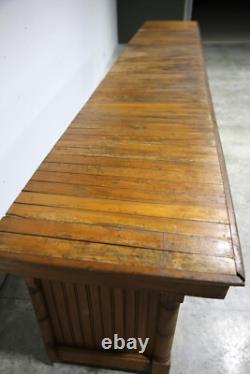 Antique Store Counter Wood Bar Kitchen Island 14ft General Store Vintage Table