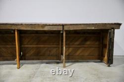 Antique Store Counter Wood Bar Kitchen Island 14ft General Store Vintage Table