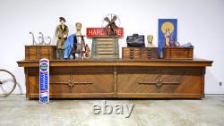 Antique Store Counter Wood Bar Kitchen Island 14ft countertop table Vintage