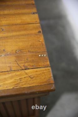 Antique Store Counter Wood Bar Kitchen Island 14ft countertop table Vintage