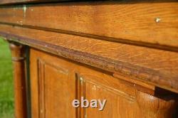 Antique Store Counter wood bar kitchen island vintage countertop industrial oak