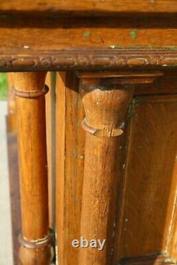 Antique Store Counter wood bar kitchen island vintage countertop industrial oak