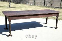 Antique Store Mercantile Table Counter Kitchen Island Wood Country Apothecary