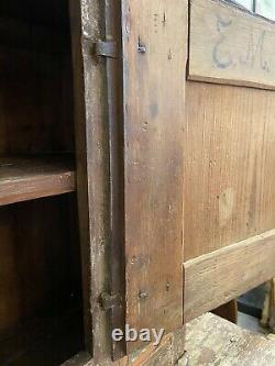 Antique Swedish Gustavian Painted Cabinet Cupboard Bar Pantry Cabinet
