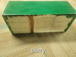 Antique Tabletop Spice Cabinet. Desk Organizer Cabinet With 6 Drawers. Rustic