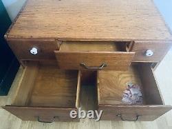 Antique The Union Paper & Twine Co Sample Cabinet Dated Jan 6, 1920