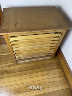 Antique Thompson Printer's Cabinet, 10 Drawers. 8 Original, 1 Hamilton Drawer