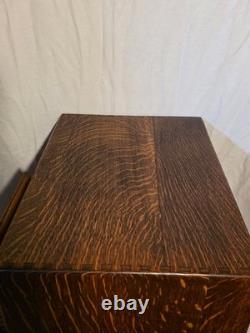 Antique Tiger Oak 4-Drawer File Cabinet Apacarthy. Dovetail Drawers Quarter Sawn
