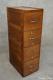 Antique Tiger Oak 4 Drawer Office Study File Cabinet Early 1900's Hanging Files