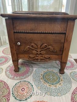 Antique Tiger Oak Cabinet withCobbler Tools See All Pictures