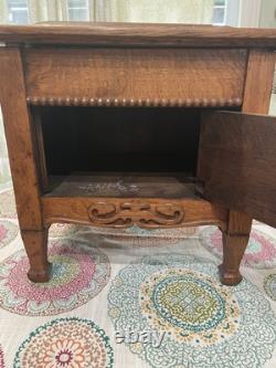 Antique Tiger Oak Cabinet withCobbler Tools See All Pictures
