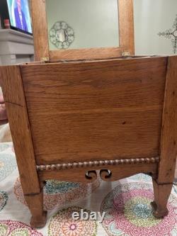 Antique Tiger Oak Cabinet withCobbler Tools See All Pictures