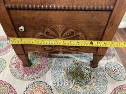 Antique Tiger Oak Cabinet withCobbler Tools See All Pictures