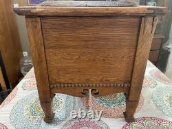 Antique Tiger Oak Cabinet withCobbler Tools See All Pictures
