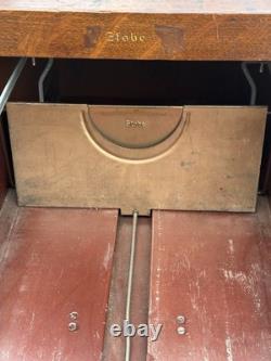 Antique Tiger Oak Three Drawer File Cabinet with Raised Panels by Globe Wernicke