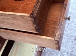 Antique Tiger oak Cellerate victorian wine liquor cabinet signed carved 1890