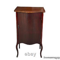Antique Traditional Mahogany Sheet Music Record Cabinet