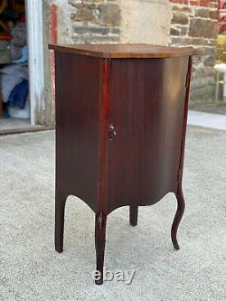 Antique Traditional Mahogany Sheet Music Record Cabinet