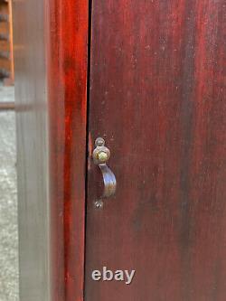 Antique Traditional Mahogany Sheet Music Record Cabinet