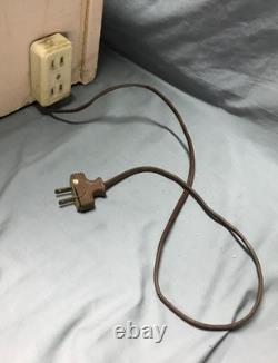 Antique VTG Pair Wood Barber Cabinets Milk Glass Tops Nightstands Old 1070-25B